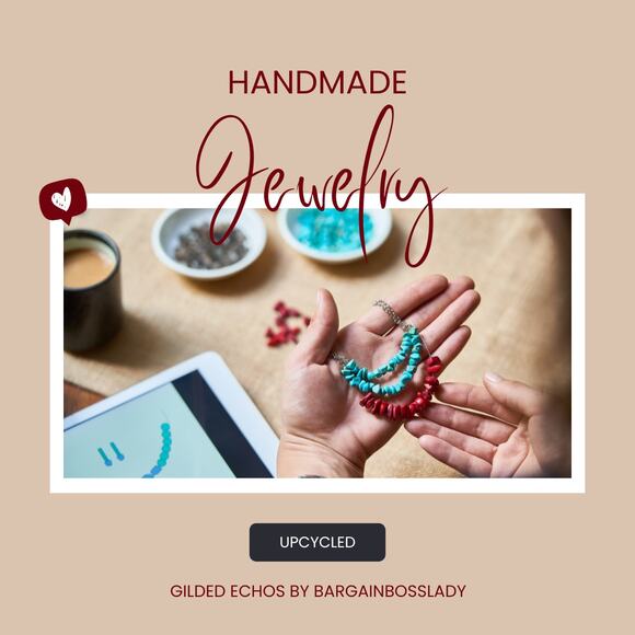 Victorian Reverie– Victorian Heart Upcycled Bracelet Handcrafted - Picture 5 of 8